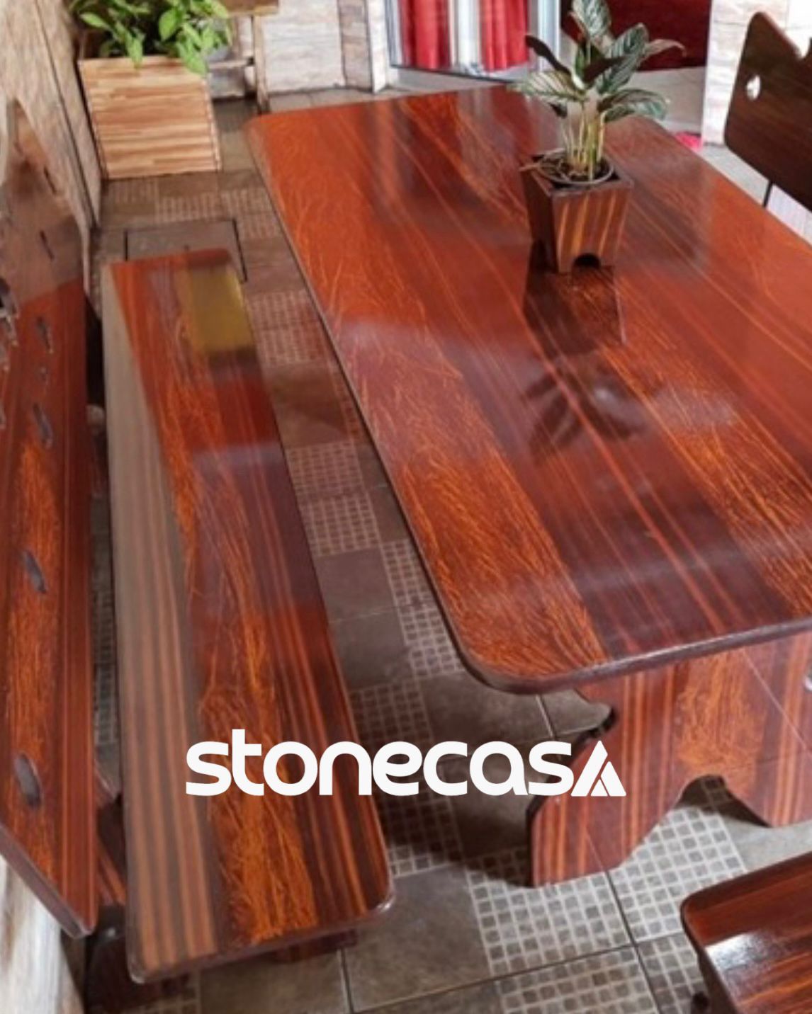 Mesa de Ardósia bancos | Blog Stone Casa mesa-de-ardosia-bancos-stone-casa